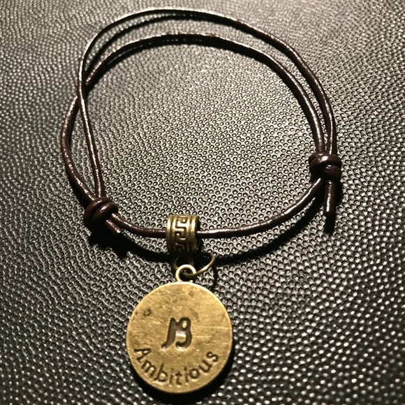 Ambitious Capricorn The Goat Leather Unisex Bangle - Picture 2 of 2